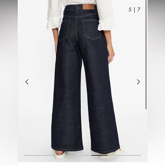 TED BAKER Auustyn High waisted wide leg jeans size 29 - Picture 2 of 13